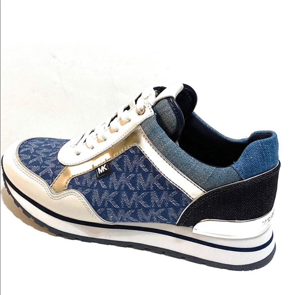 MICHAEL KORS Maddy Trainer Denin Jacquard - Picture 2 of 12